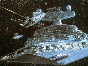 Star destroyer in space