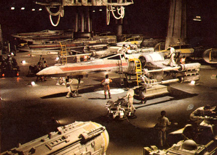 X-Wing in bay